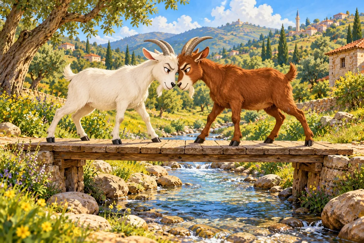 The Two Stubborn Goats
